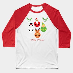 Happy Holidays Baseball T-Shirt